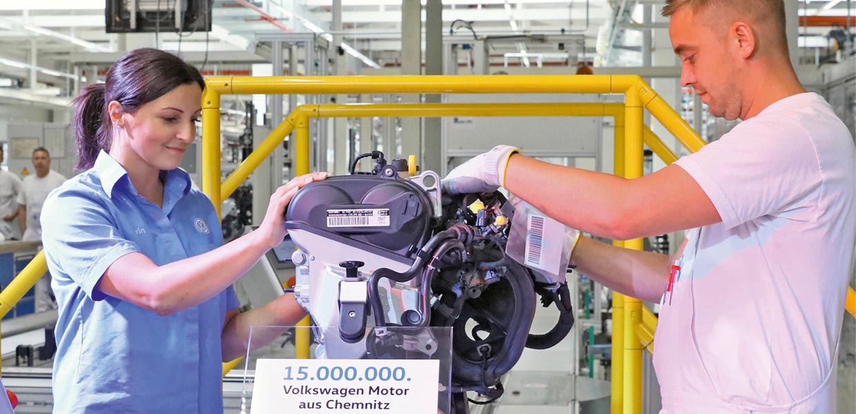 15-millionster VW-Motors aus Chemnitz