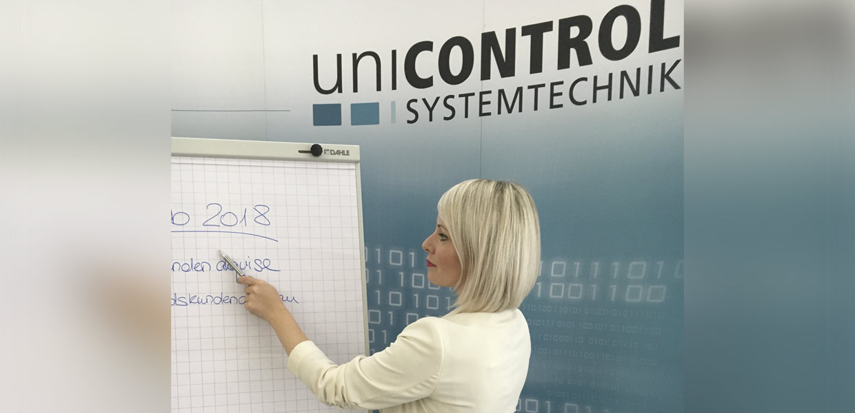 Julia Edel leitet seit Februar 2018 den Vertrieb bei der Unicontrol Systemtechnik GmbH.