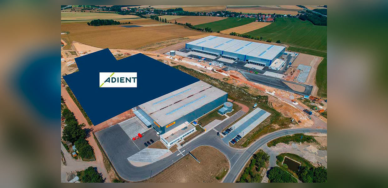 Blick auf das Industriegebiet Meerane-West mit der für Adient vorgesehenen Werk-Fläche.