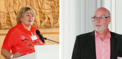 lke Merkel, Elke Merkel, Betriebsratsvorsitzende und Ralph Hoyer, Geschäftsführer, Schnellecke Logistics Sachsen GmbH