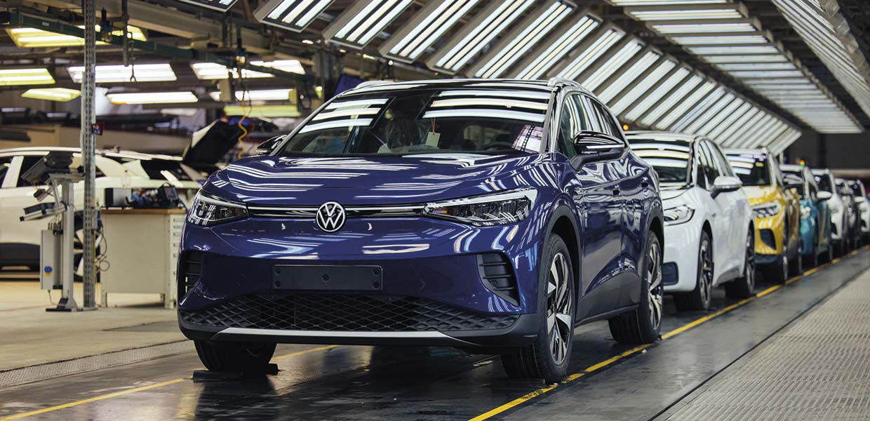 Auto-Wendejahr 2020: Das Elektro-SUV ID.4 wird seit August 2020 im VW-Werk Zwickau produziert.