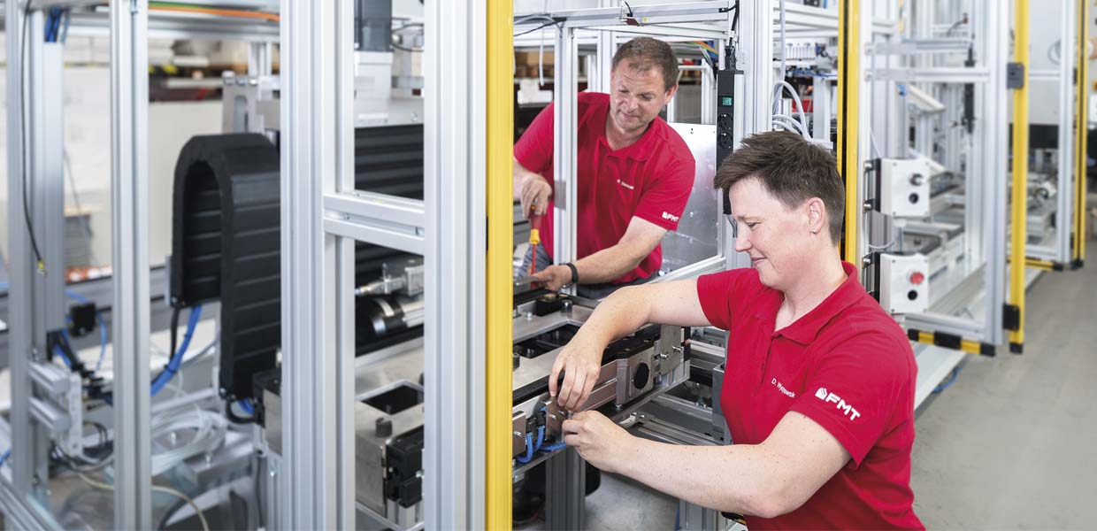 Lösungen für effizienteres Produzieren mit Komponenten von Bosch Rexroth bietet FMT. Darüber können sich Interessenten u. a. zur Messe für Indus­trieautomation all about automation am 22. und 23. September 2021 in Chemnitz informieren.